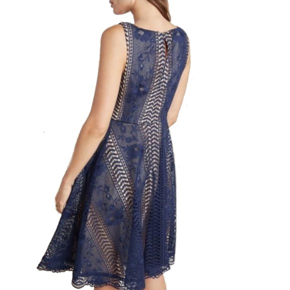 Anthropologie Navy Georgia Dress - Picture 2 of 8
